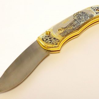 Нож дамасский "Золотой тигр"