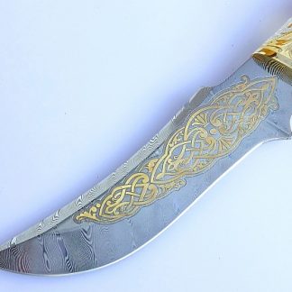 Нож "Царь птица" дамаск