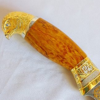Нож элитный "Важная птица" дамаск