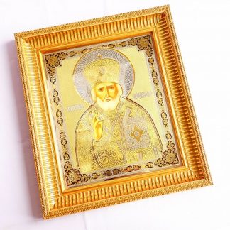 Икона Николая Чудотворца рукописная